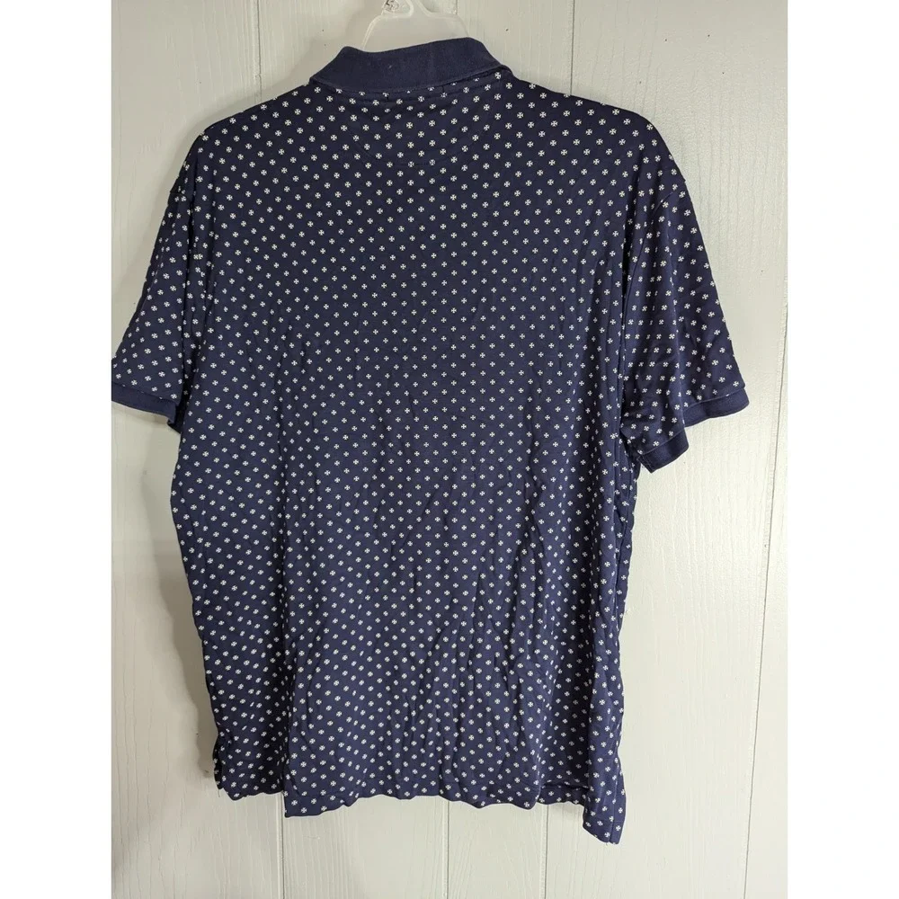POLO Ralph Lauren Custom‎ Slim fit blue white cross design  L